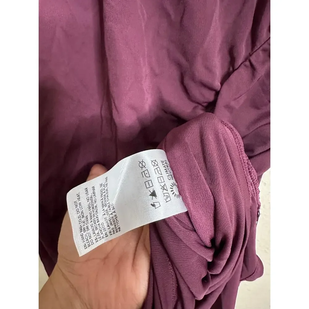 Reformation Emma Knit Mini Dress in Mole M NWOT Ruched Bodycon Off Shoulder